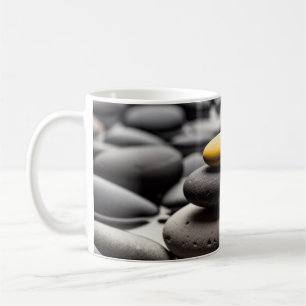 Rock Pebble Sand Tranquil Friedlich Kaffeetasse