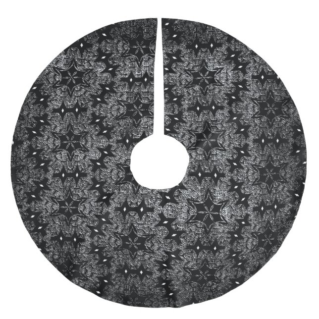 Rock Polyester Weihnachtsbaumdecke (Vorderseite)