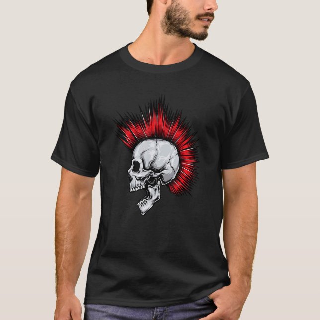 Rock Punk Skull T-Shirt (Vorderseite)