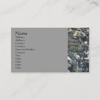 Rock Quarry Wall Nature Fotografy Business Card Visitenkarte