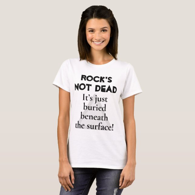 Rock - Rock ist nicht tot unter der Oberfläche T-Shirt (Vorne ganz)