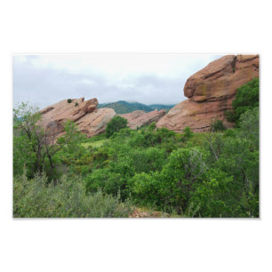 Rock Rocks Ridge Mountains and Valley Fotodruck