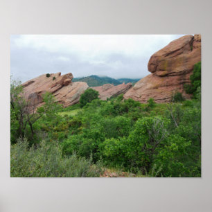 Rock Rocks Ridge Mountains and Valley Poster