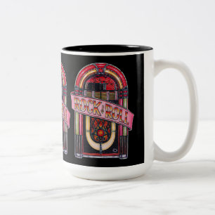 Rock & Roll Juke Box Retro Mug