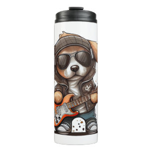 Rock Roll Puppy Dog (sechs) Thermosbecher