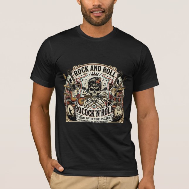 Rock & Roll Revival | Skull & Strings Festival Tee (Vorderseite)