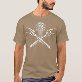 Rock & Roll Skeleton Gitarre Rock Heavy Metal Love T-Shirt