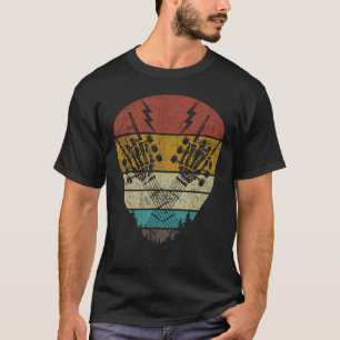 Rock & Roll Skeleton Hand Rock On Guitar Neck Lass T-Shirt