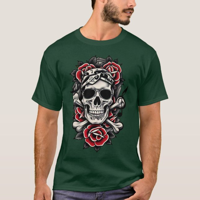Rock & Roll Tinte: fett und elegant T-Shirt (Vorderseite)