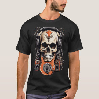 Rock & Roll Wiederbelebung: Skull & Crossbones Fes T-Shirt