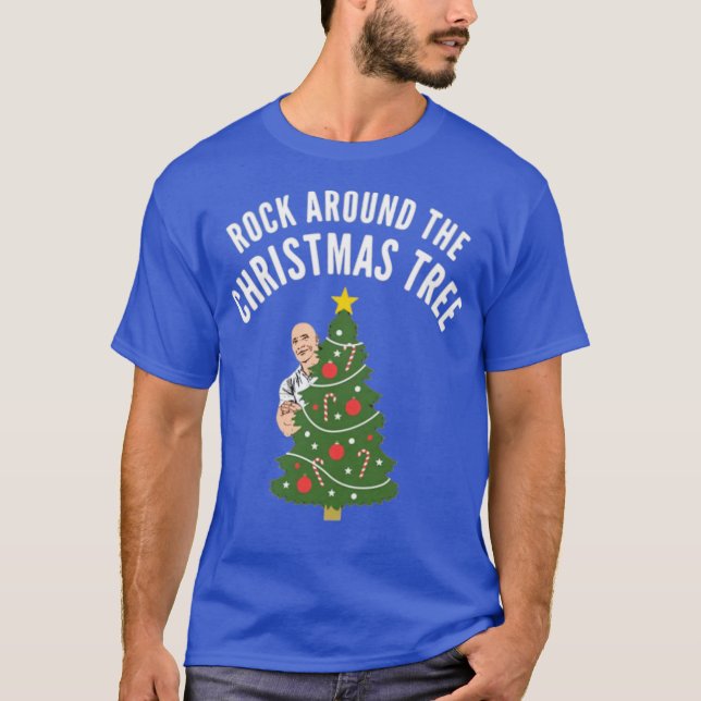Rock rund um den Weihnachtsbaum T-Shirt (Vorderseite)