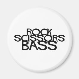 Rock Scissors Bass Magnet