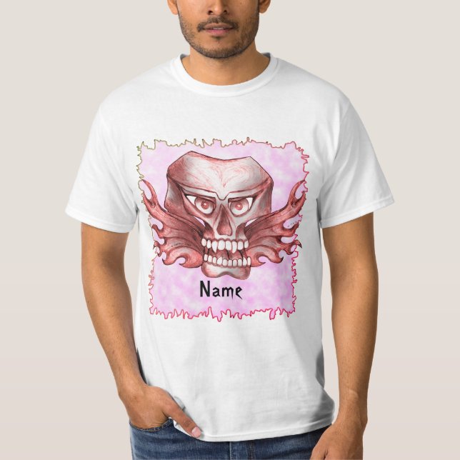 Rock Skull Biker T - Shirt (Vorderseite)