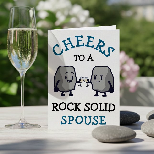 Rock Solid Funny Wife Husband Happy Birthday Karte (Rock Solid Funny Wife Husband Happy Birthday Card
)