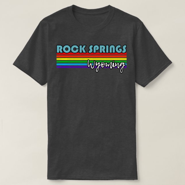 Rock Springs Wyoming Pride Rock Springs LGBT-Gesch T-Shirt (Design vorne)