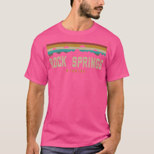 Rock Springs Wyoming Vintag Mountains Wanderlager T-Shirt