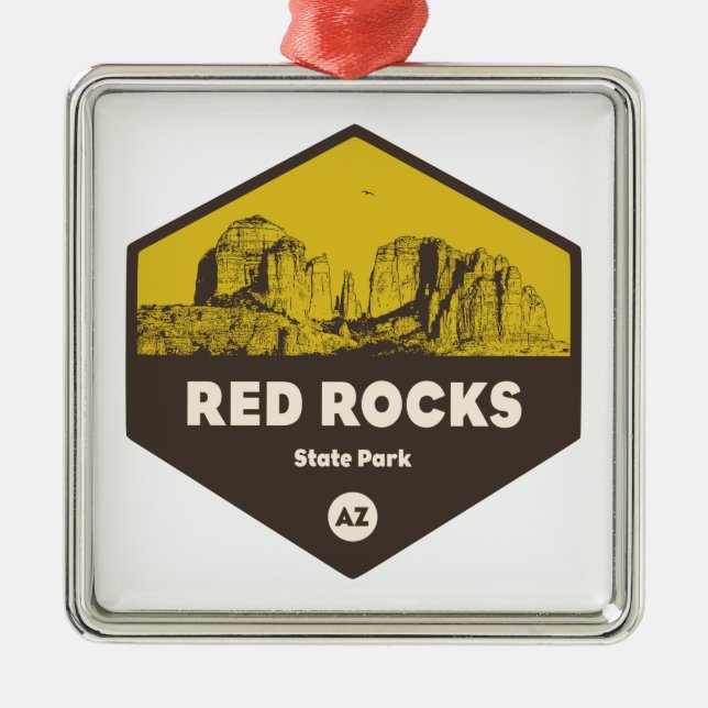 Rock Staat Park, Arizona Ornament Aus Metall (Vorne)