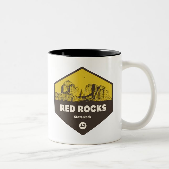 Rock Staat Park, Arizona Zweifarbige Tasse (Rechts)