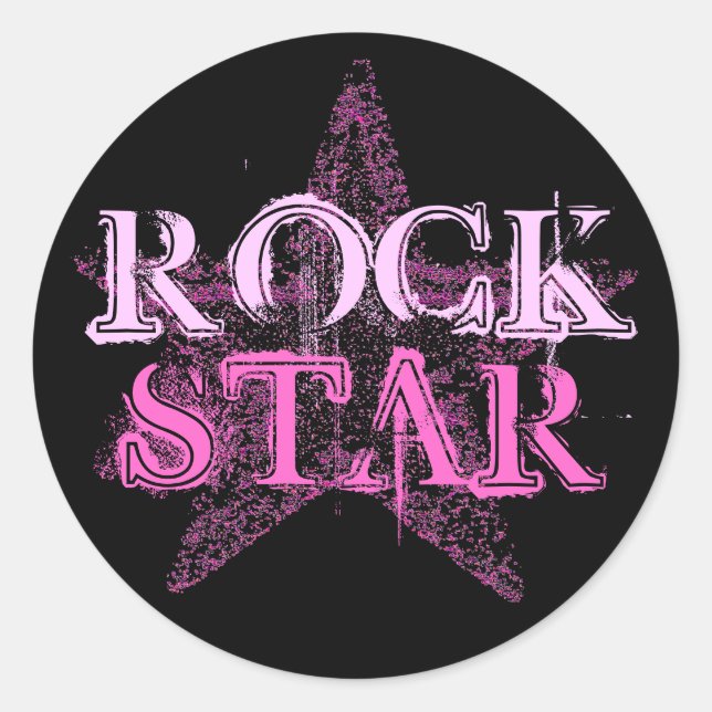ROCK STAR Aufkleber (Vorderseite)