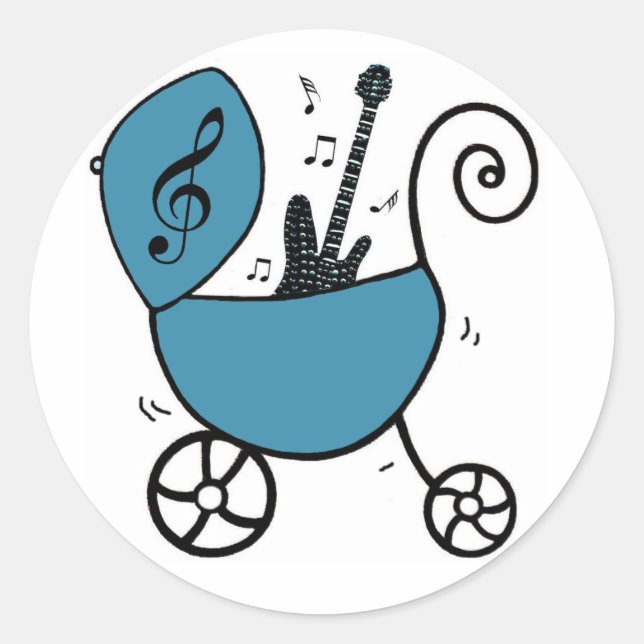 Rock Star Baby Boy Stickers (Vorderseite)