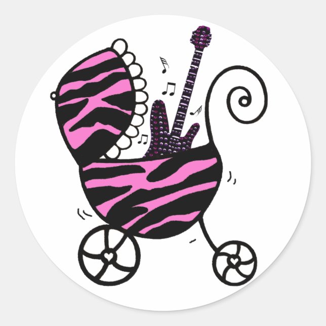 ROCK STAR Baby Girl Stickers (Vorderseite)
