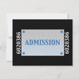 Rock Star Bar Mitzvah UAWG Repcard Schwarzes Silbe RSVP Karte