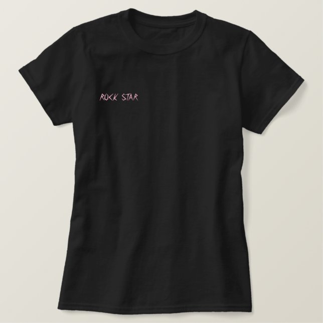 ROCK STAR BESTICKTES T-Shirt (Design vorne)