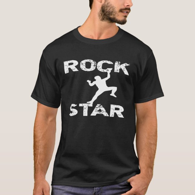 Rock Star Climber Klettern T-Shirt (Vorderseite)