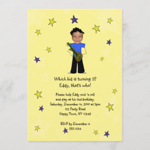 Rock-Star-Foto Einladung