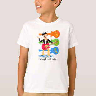 Rock-Star-Geburtstagsjunge T-Shirt