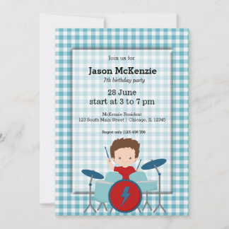 Rock Star Geburtstagsparty Einladung