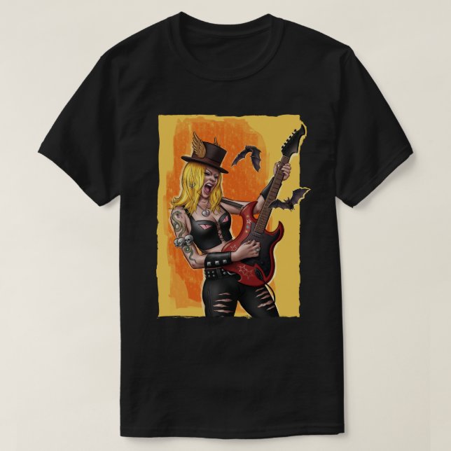 Rock Star Girl T - Shirt (Design vorne)