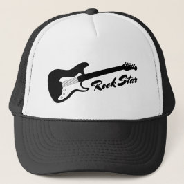 Rock Star Gitarre LKW Hut Truckerkappe