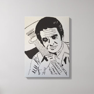 Rock Star Hand Painted by Mark ELsen Leinwanddruck