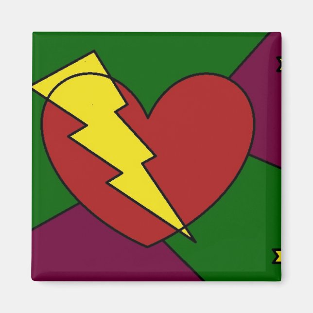 Rock Star Heart Magnet (Vorne)