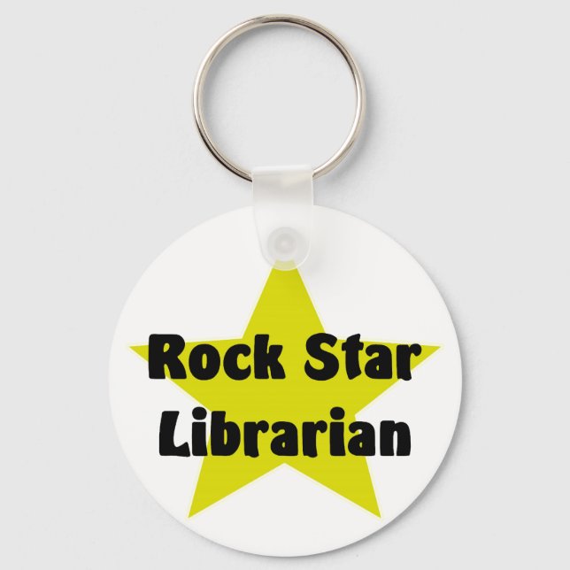 Rock Star Librarian Schlüsselanhänger (Vorderseite)