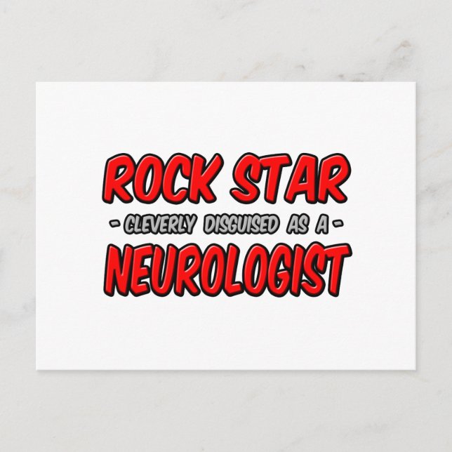 Rock Star.. Neurologe Postkarte (Vorderseite)
