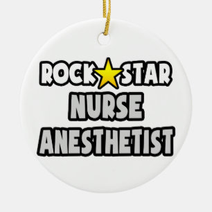 Rock Star Nurse Anästhesist Keramikornament