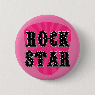 Rock Star Plektrum Button