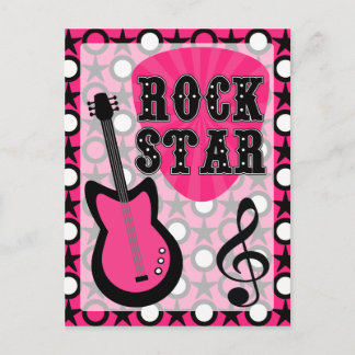 Rock Star Postkarte