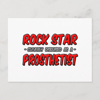 Rock Star Prosthetin Postkarte