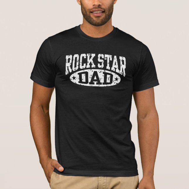 Rock Star Vater T-Shirt (Vorderseite)