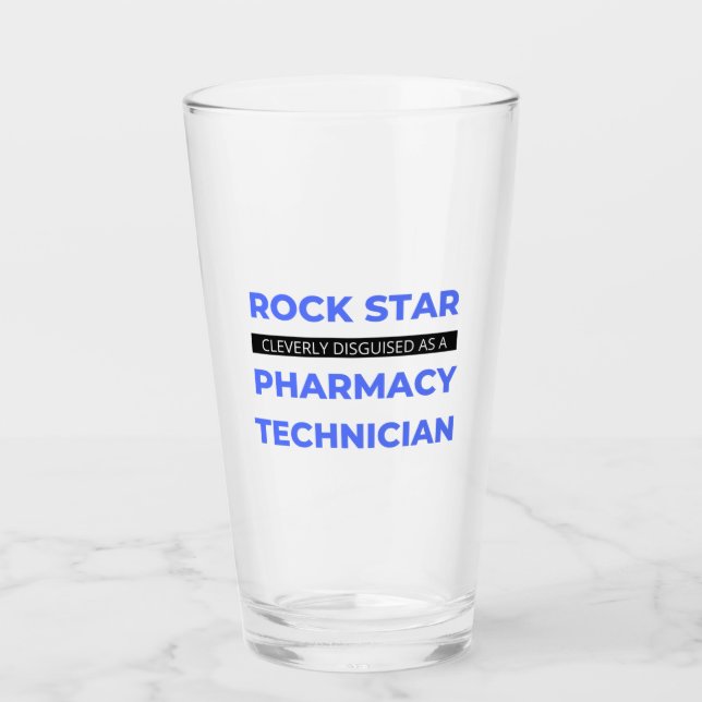 Rock Star wird clever als Apotheke in Tech 2 getar Glas (Vorderseite)