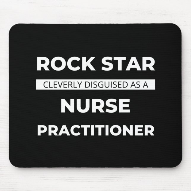 Rock Star wird clever als Krankenschwester verklei Mousepad (Vorne)