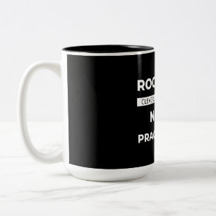 Rock Star wird clever als Krankenschwester verklei Zweifarbige Tasse