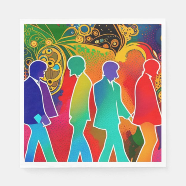 Rock Stars Serviette (Vorderseite)