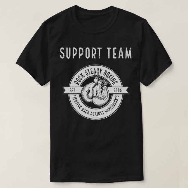 Rock Steady Boing Parkinson's Disease Awareness  T-Shirt (Design vorne)