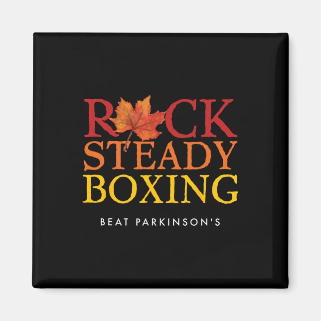 Rock Steady Boxing Herbstleaf Magnet (Vorne)