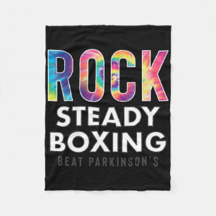 Rock Steady Boxing Hippie Gefärbte Krawatte Neu Fleecedecke