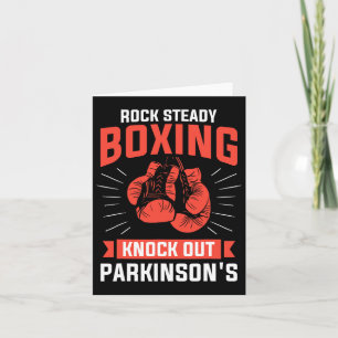Rock Steady Boxing klopfen Parkinson's Boxer Karte
